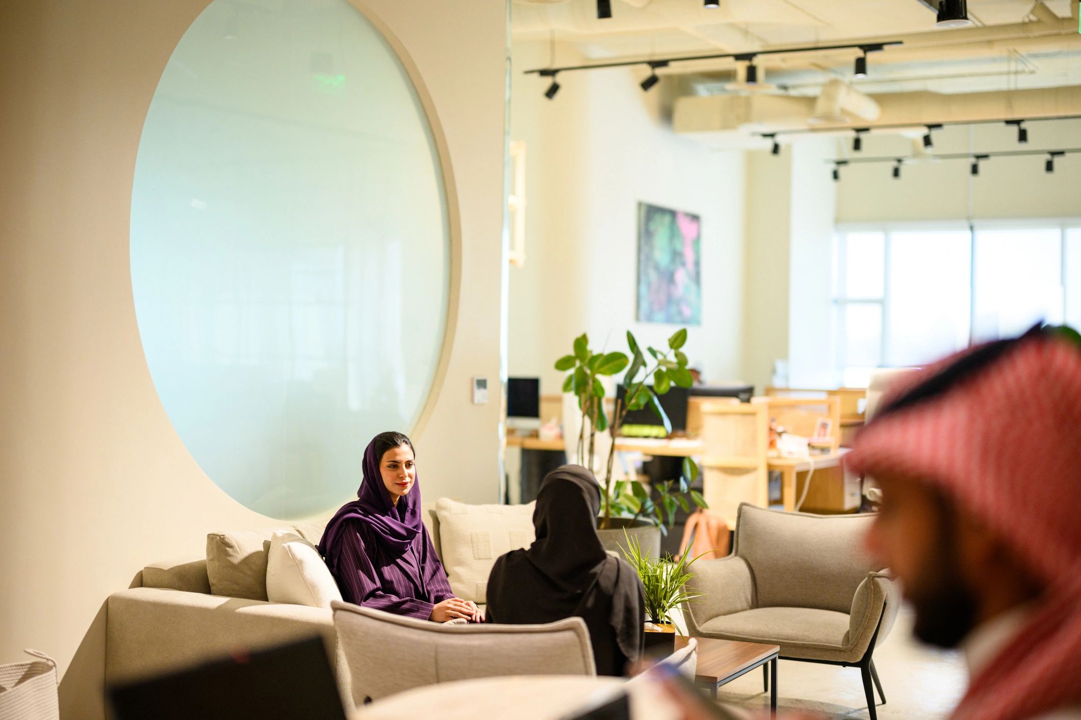 Professional office setting representing GEC client-focused collaboration
